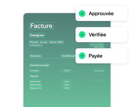 image illustrant le traitement des factures dans Payhawk